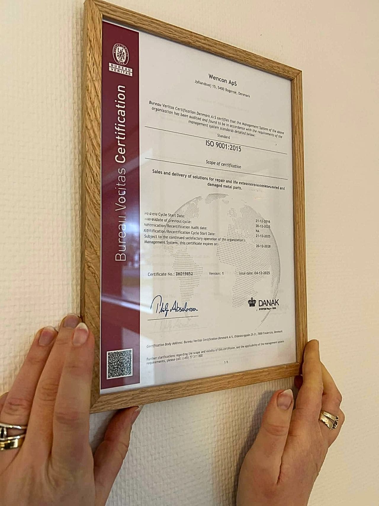 ISO9001 certification